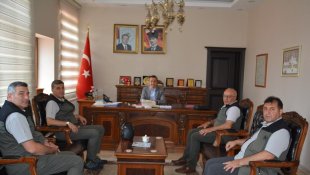 Ateş'ten Kaymakam Kemelek'e ziyaret