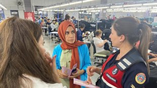Fabrika çalışanlarına Kadına 'El Kalkamaz' eğitimleri