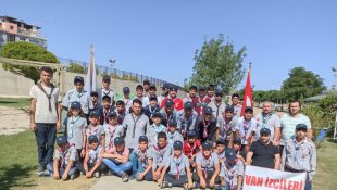 150 genç, Van Gölü kıyısında 4 gün kamp yaptı