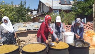 Tunceli'de bulgur kazanları kaynamaya başladı