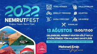 Tatvan'da "Nemrut Yayla" şenlikleri düzenlenecek