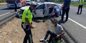 Erzurum'da devrilen otomobildeki 1 kişi öldü, 3 kişi yaralandı