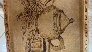 Ağrı'da denetimli serbestlikten yararlanan hükümlüler yaptıkları resimlerden sergi açtı