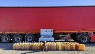 Ağrı'da durdurulan tırda gümrük kaçağı akaryakıt ve sigara ele geçirildi