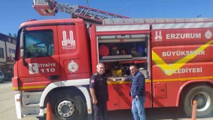 Horasan'da İtfaiye Haftası kutlanıyor