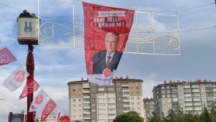 Erzurum MHP Genel Başkanı Dr. Devlet Bahçeli mitingine hazır