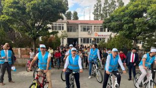 Muradiye'de Avrupa Hareketlilik Haftası çerçevesinde bisiklet turu düzenlendi