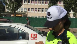 Kars'ta cep telefonu ve emniyet kemeri uygulaması