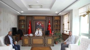 Gazetecilerden Kaymakam Bayram'a ziyaret