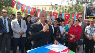 Iğdır'da Ermenistan'ın Azerbaycan'a yaptığı saldırılar kınandı