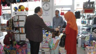 Kaymakam Bayram'dan esnaf ziyareti