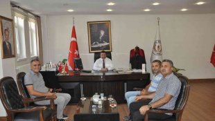 Gazetecilerden Kaymakam Ocak'a ziyaret