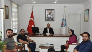 Gazetecilerden Kaymakam Demir'e ziyaret