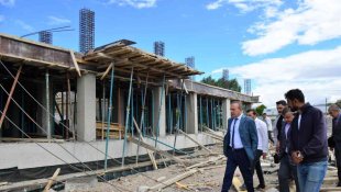 Vali Öner, Özel İdare Tekstil Atölyesi inşaatını denetledi