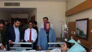 Sağlık Müdürü Demiray'dan kazada yaralanan hemşireye ziyaret