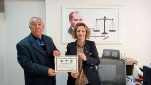 TADDEF'den Arzu İset Ud'a teşekkür belgesi