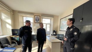 Kaymakam Daştan, polis merkezinde incelemelerde bulundu