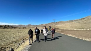 Kağızman'da yollar beton oluyor