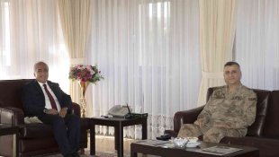 Tuğgeneral Metin Düz'den Rektör Çomaklı'ya ziyaret