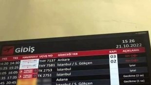 Van'da THY'nin bazı uçuşları iptal olunca yolcular tepki gösterdi