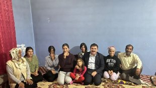 Vali ve Belediye Başkan Vekili Sarıibrahim'den 8 çocuklu aileye ziyaret