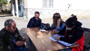 Tunceli'de Sosyal Hizmet Merkezi hane ziyaretlerini sürdürüyor