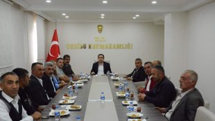 Kaymakam Başar, muhtarlarla bir araya geldi