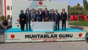 Van'da muhtarlık binasının temeli atıldı