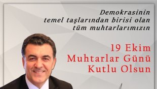 Başkan Demir'in 19 Ekim Muhtarlar Günü Mesajı