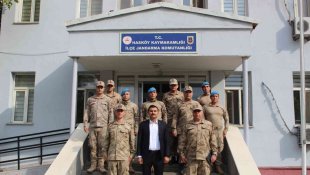 Kaymakam Öztürk jandarma ve korucuları ziyaret etti