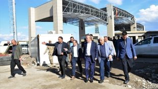 Türkgözü Sınır Kapısı'nda inşaat çalışmaları devam ediyor