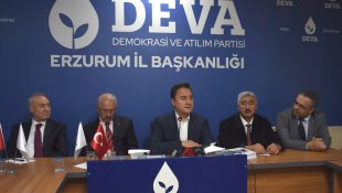 DEVA Partisi Genel Başkanı Babacan, Erzurum'da partililerle buluştu:
