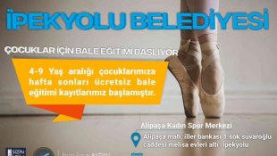 İpekyolu Belediyesi'nden ücretsiz bale kursu