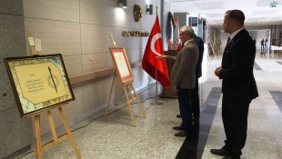 Hakim ve savcılardan kaligrafi sergisi