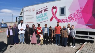 Kars'ta sağlık ekipleri köylerde kanser taraması yapıyor