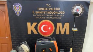 Tunceli'de kaçak kazı yapan 3 şüpheli yakalandı
