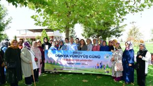 Yeşilyurt'ta sağlık için yüründü