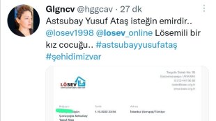Elazığlı şehidin vasiyeti üzerine LÖSEV'e bağış yağdı
