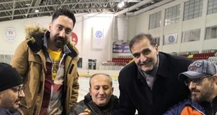 Milli takım seçmelerine hazırlanan sporculara moral ziyareti