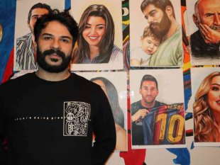 Vanlı ressam çizdiği resimleri yurt dışına satıyor