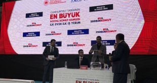 Malatya'da "İlk Evim, İlk İş Yerim" projesinde yapılacak konutların kura çekimi başladı