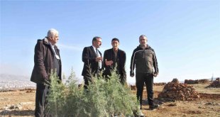 Taşlık araziyi ormana çevirmişti: Yetkililer teşekkür edip fidan desteğinde bulundu