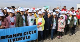 Ağrı'da "İbrahim Çeçen Vakfı Hatıra Ormanı" 7 bin fidanla açıldı