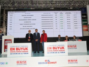 Tunceli'de yaptırılacak 250 konut için kura çekimi gerçekleştirildi