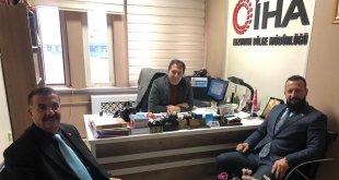 MKYK Üyesi Çat ve İl Başkanı Bozan'dan İHA'ya ziyaret