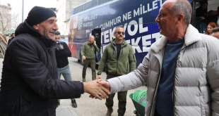 Memleket Partisi Genel Başkanı İnce, Ağrı'da esnafı ziyaret etti