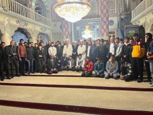 Genç'te öğrenciler sabah namazında buluştu