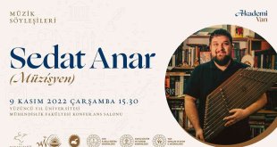 Ünlü müzisyen Sedat Anar gençlerle buluşacak