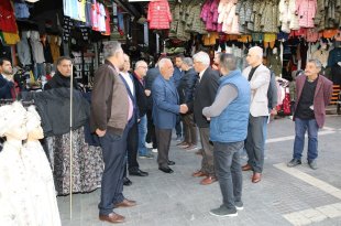 Başkan Güder, esnafların sıkıntılarını dinledi