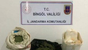 Bingöl'de 9 kilo esrar ele geçirildi